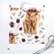 Maroon Floral Highland Cow Pink Cows Scottish Custom Printed Fabric by Spoonflower Various Fabrics by the Yard or Fat Quarter